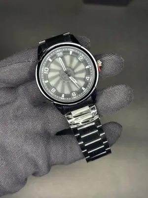 Stainless Steel Spinning Watch With Box  thumbnail 2