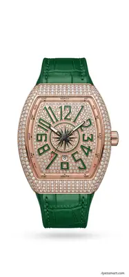 Diamond Stone Men's Luxury Fashion Watch, (Working Date & Premium Textured Strap)