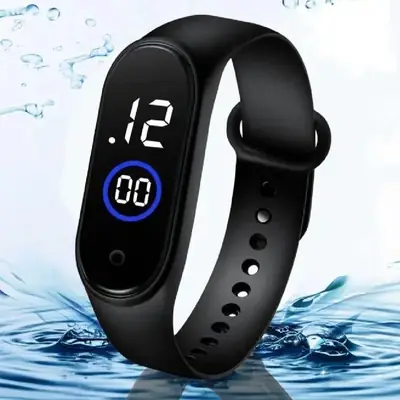 Premium Digital Display Silicone Wristband Watch