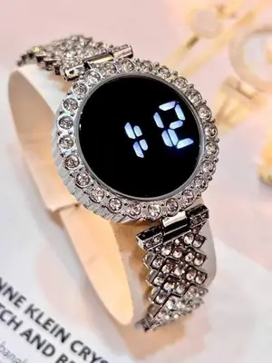Digital Display Women's Bracelet Round Touch Watch  thumbnail 6