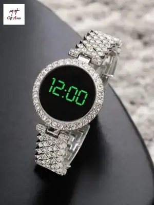 Digital Display Women's Bracelet Round Touch Watch  thumbnail 7