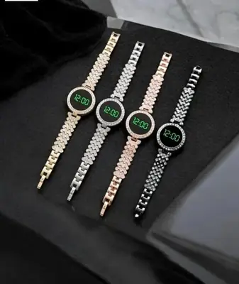 Digital Display Women's Bracelet Round Touch Watch  thumbnail 9
