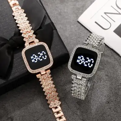 Digital Display Women's Bracelet Square Touch Watch thumbnail 6