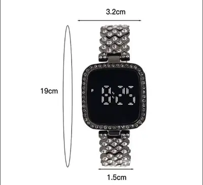 Digital Display Women's Bracelet Square Touch Watch thumbnail 8