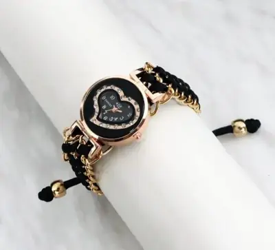 Heart Shaped Stylish Women's Bracelet Watch  thumbnail 5