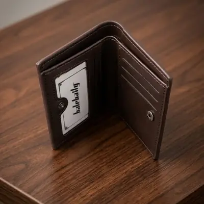 Men's Double Fold Stylish Wallet thumbnail 5
