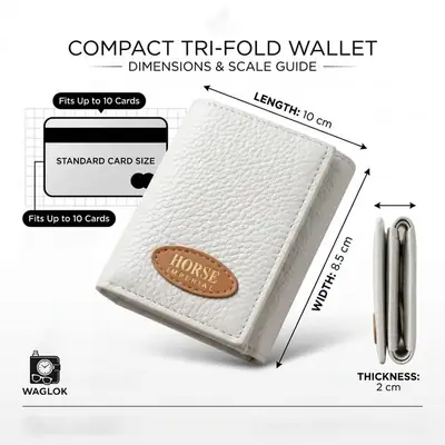 Premium Men's Trifold Horse Wallet thumbnail 3