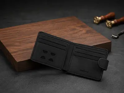 Premium Men’s Bifold Wallet with Snap Closure thumbnail 4