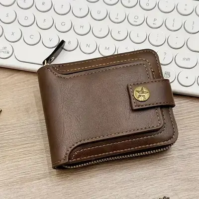 Premium Men's Zipper Bifold Wallet thumbnail 5