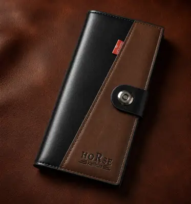 Premium Men's Snap Long Wallet thumbnail 2