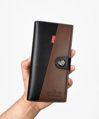 Premium Men's Snap Long Wallet thumbnail 3