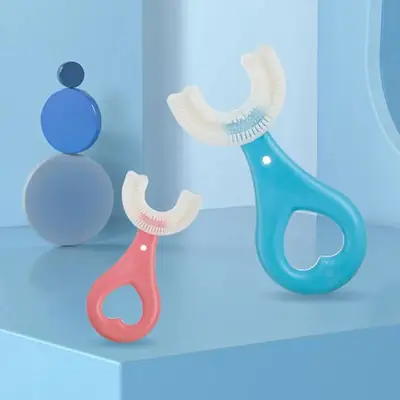 Easy-Grip U-Shaped Silicone Kids Toothbrush for Deep Cleaning (2-12 Years) thumbnail 6