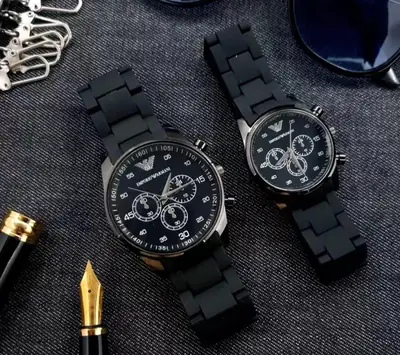 Unisex Chronograph Armani Couple Watch  thumbnail 2