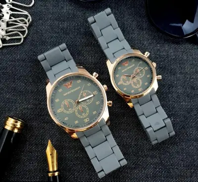 Unisex Chronograph Armani Couple Watch  thumbnail 4