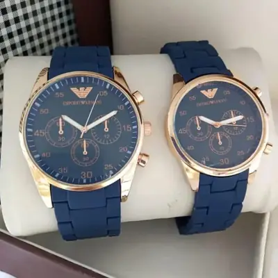 Unisex Chronograph Armani Couple Watch  thumbnail 5
