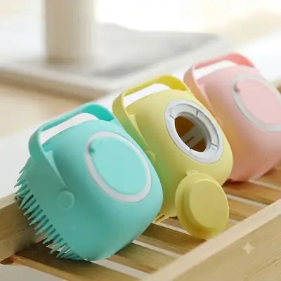 Premium Silicone Bath & Body Brush with Built-in Soap Dispenser