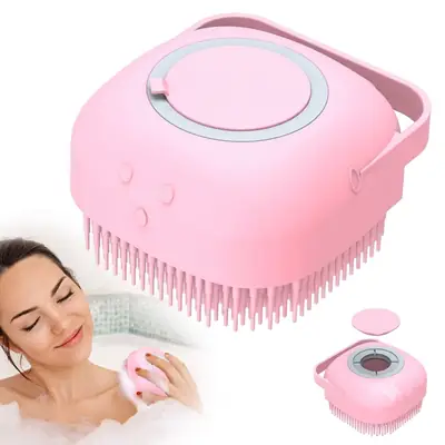 Premium Silicone Bath & Body Brush with Built-in Soap Dispenser thumbnail 2