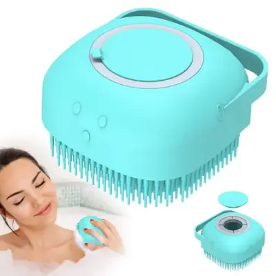 Premium Silicone Bath & Body Brush with Built-in Soap Dispenser