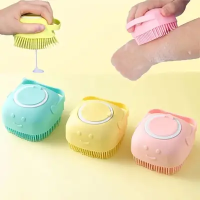 Premium Silicone Bath & Body Brush with Built-in Soap Dispenser thumbnail 3