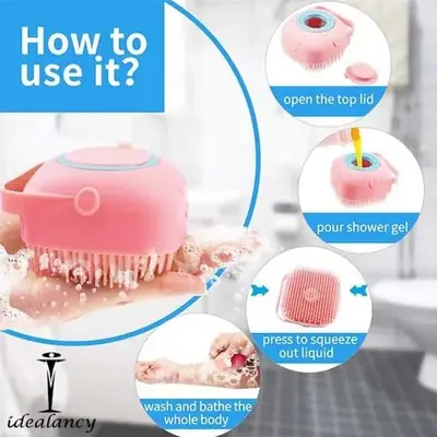 Premium Silicone Bath & Body Brush with Built-in Soap Dispenser thumbnail 7