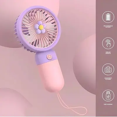 Portable Rechargeable Fan 5 Mini Fan Rechargeable Type C