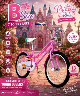 Long Lasting 20 Inch Pink Bike for Little aged 7-12 Cycle 