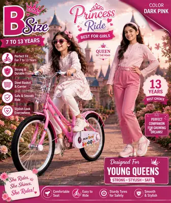 Reliable 20 Inch Pink Cycle for Girls | Heavy Duty 7-12 Yrs