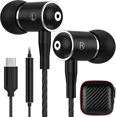 Clear Voice Wired Earphones Black