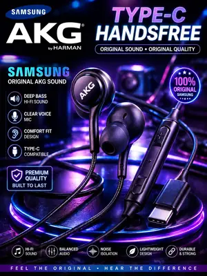 SAMSUNG AKG Handfree Clear Voice Wired Earphones Black