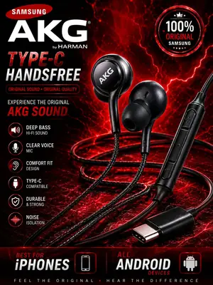 SAMSUNG AKG Handfree Clear Voice Wired Earphones Black