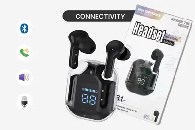 Air 31 White Long-Lasting Fast Charge Earbuds