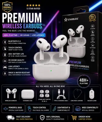 PRO 2 ORIGINAL Long-Lasting Battery With Fast Charge Earbuds