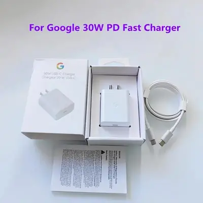 Charger 30 W Google Pixel charger fast charging , cable