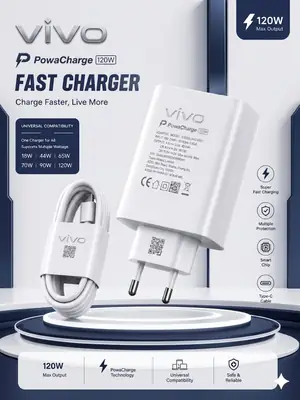3 in 1 Power Adapter 120 W Charger Vivo Pack Of Pack Of 1