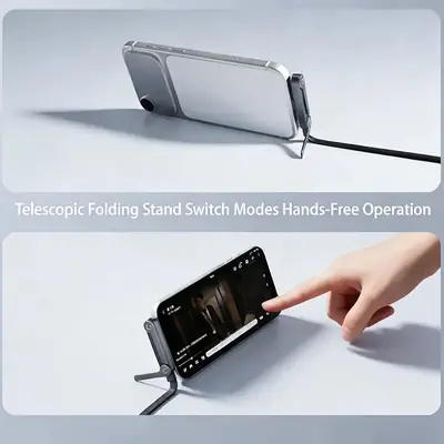 Cable 3 in 1 240W C to C Stand Cable Fast Charging Cable 