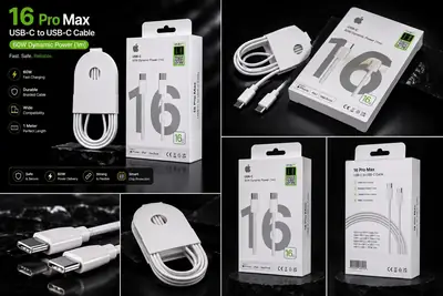 Cable 3 in 1 16 Pro Max C to C Cable Fast Charging cable
