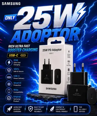 Samsung 25W Super Fast Charging Adapter Black
