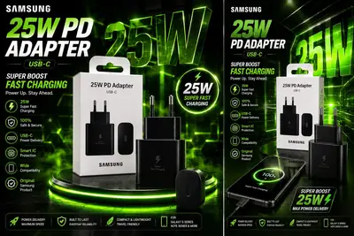 Samsung 3in1 25W PD Fast Charger Power Adoptor