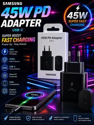 Samsung 45W PD Adapter Ultra Fast Charging Hub