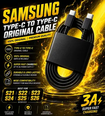 USB C To USB C Fast Charging Wire 3A For Mobile
