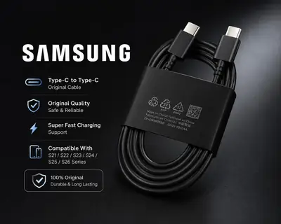 Universal Type C To C Mobile Charging Cable 3A