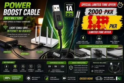 Router Power Bank CABLE Fast Travel, Router Cable PIN 