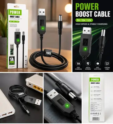 Router Power Bank CABLE Fast Travel, Router Cable PIN 
