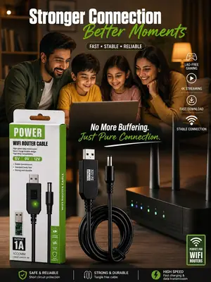 Router Power Bank CABLE Fast Travel, Router Cable PIN 