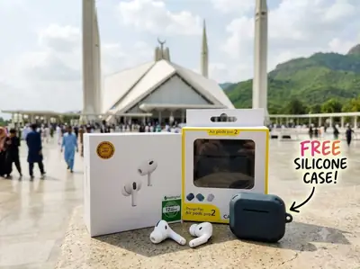  AirPods Pro 2 Wireless Earbuds with Free Silicone Case thumbnail 2