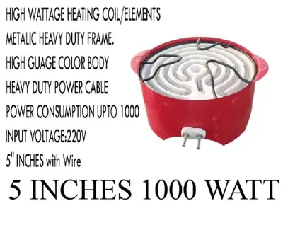 Electric Stove 1000 watts with Copper Cable.