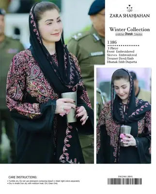 3 Pcs Women's Unstitched Embroidered Suit(sf)