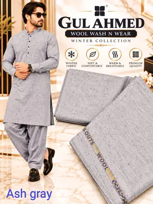 Men’s Unstitched Wool Plain Suit(mt)
