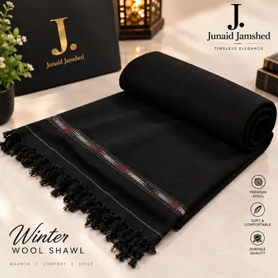 1 Pc Men's Pashmina Wool Plain Shawl(HB)
