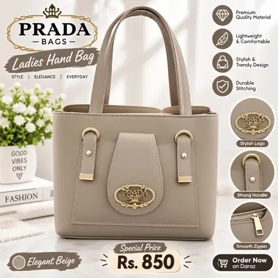 Girl's Leather Embroidered Hand Bag